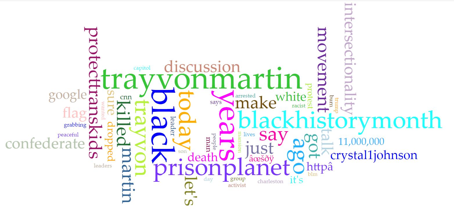 #BLM Word Cloud 45