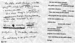 Bernstein was given only minutes to draft his proposal for what is now known today as the 1965 Education Amendment. SOURCE: Christopher Collier.
