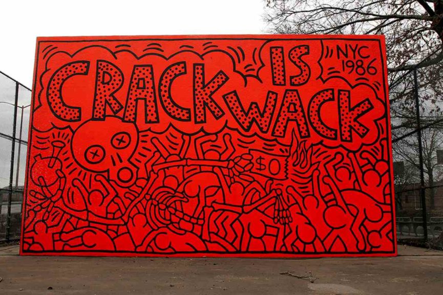Keith Haring- 'Crack is Wack'