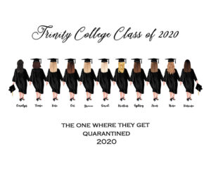 illustration of graduates