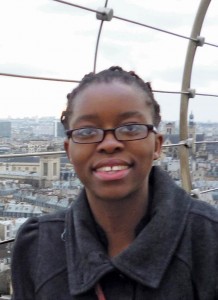 Salima Etoka '15 in Paris, France, where she spent a semester at the Trinity campus.