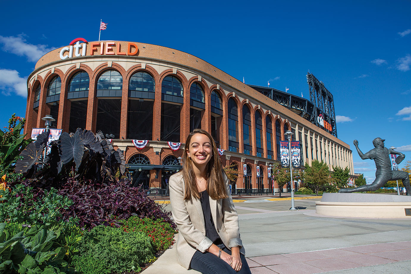 Stephanie Apstein ’10 at Citi Field in Queens, New York